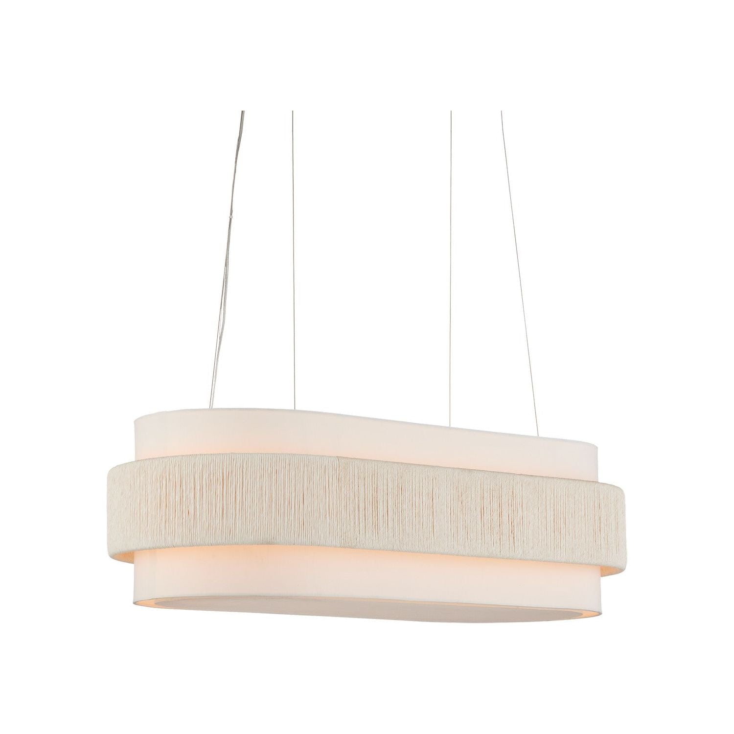 Currey and Company - 9000-1135 - Five Light Chandelier - Monreale - White/Sugar White