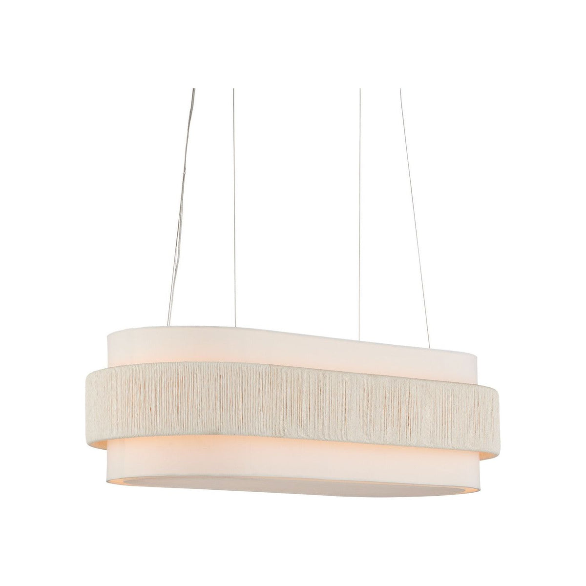 Currey and Company - 9000-1135 - Five Light Chandelier - Monreale - White/Sugar White