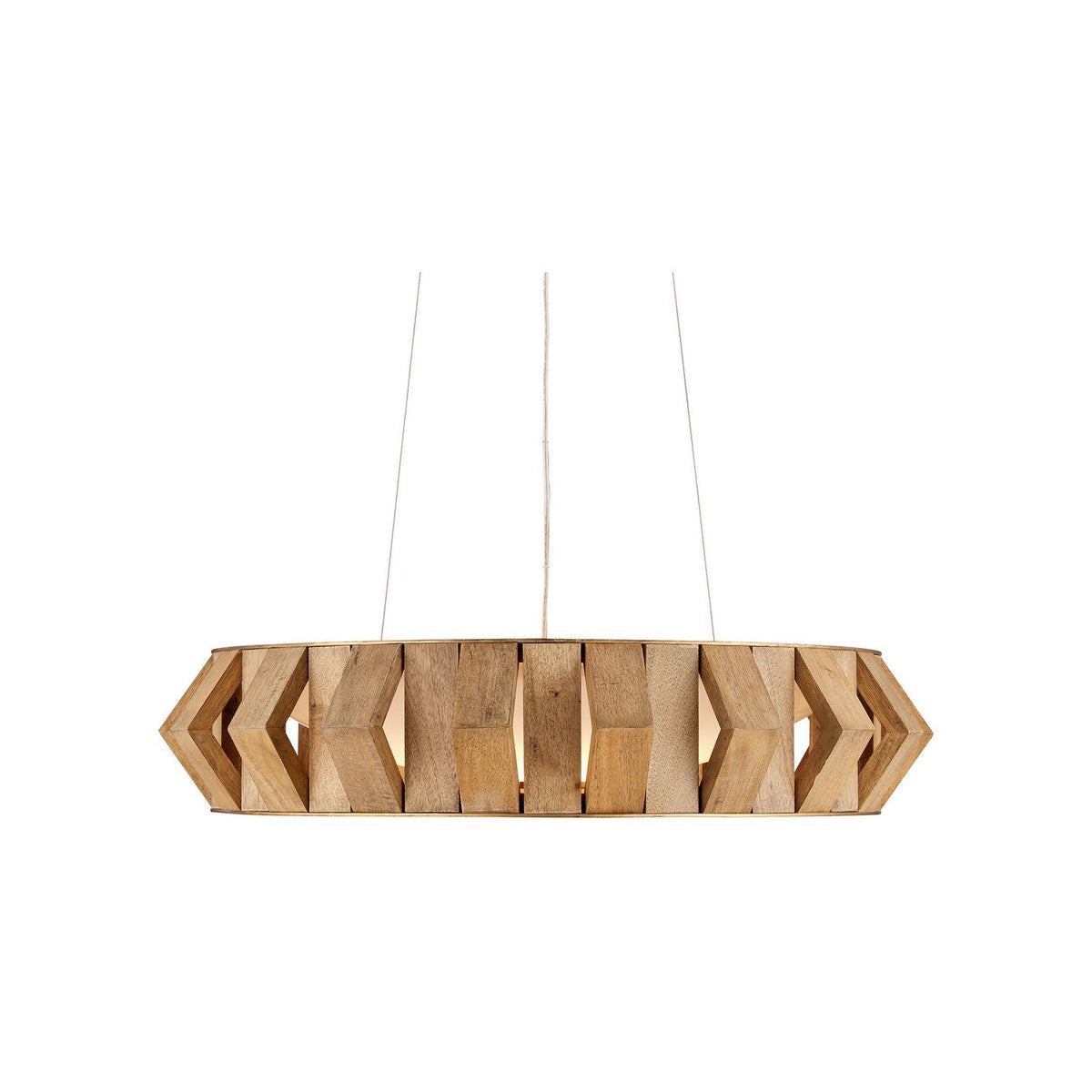 Currey and Company - 9000-1147 - One Light Chandelier - Plunge - Toffee/Brass/White