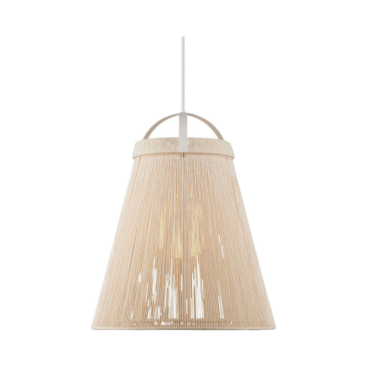 Currey and Company - 9000-1153 - One Light Pendant - Parnell - White/Gesso White/Frosted White