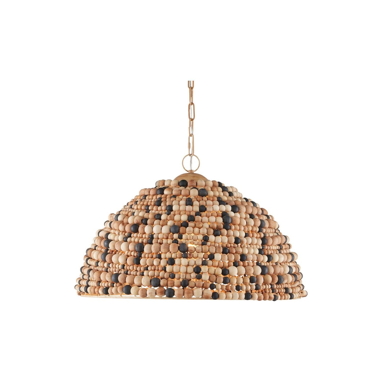 Currey and Company - 9000-1167 - One Light Pendant - Medley - Natural/Tan/Black/Coco Cream