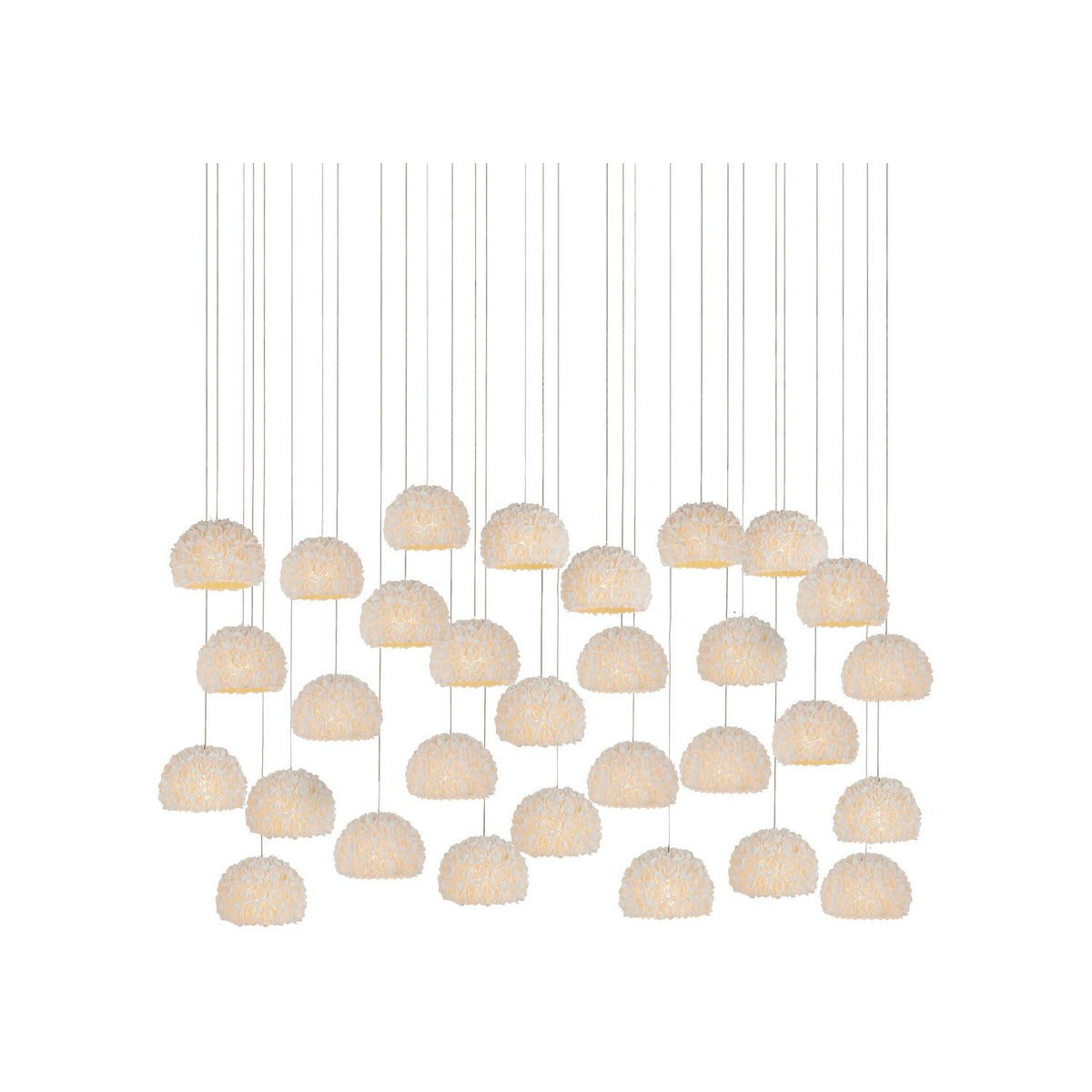 Currey and Company - 9000-1182 - 30 Light Pendant - Virtu - Natural