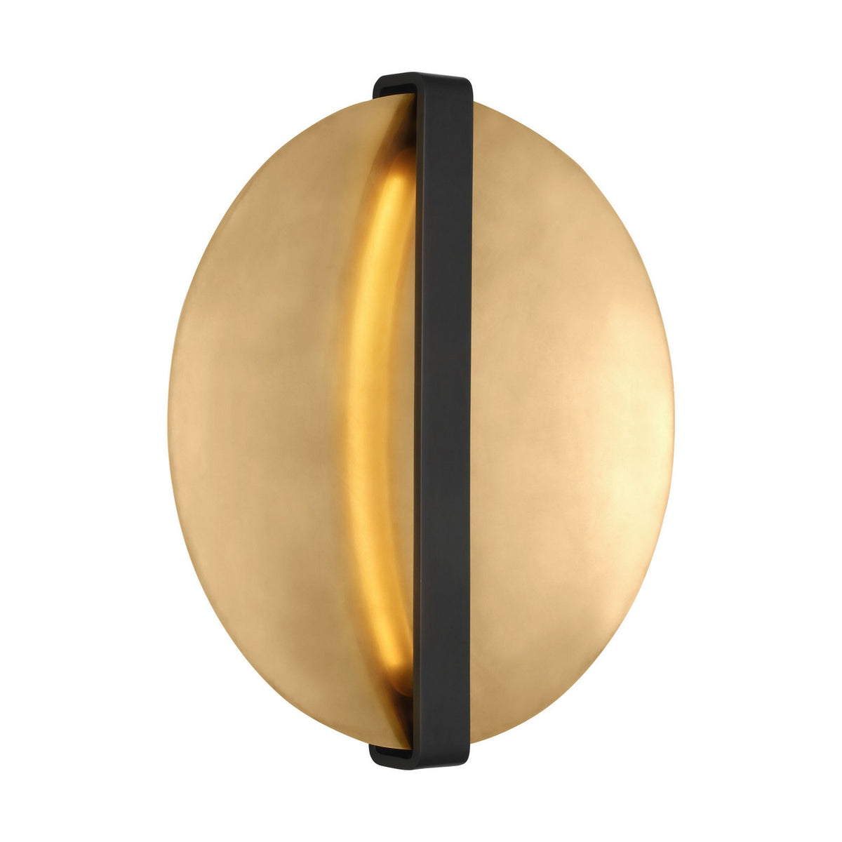 Visual Comfort Modern - PBWS35327BZ/NB - LED Wall Sconce - Cymbal - Dark Bronze/Natural Brass