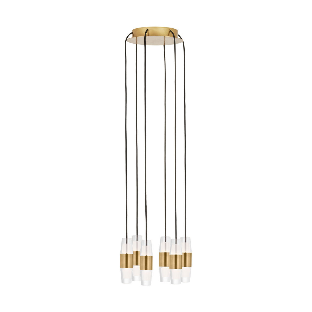 Visual Comfort Modern - SLCH38427NB - LED Chandelier - Lassell - Natural Brass