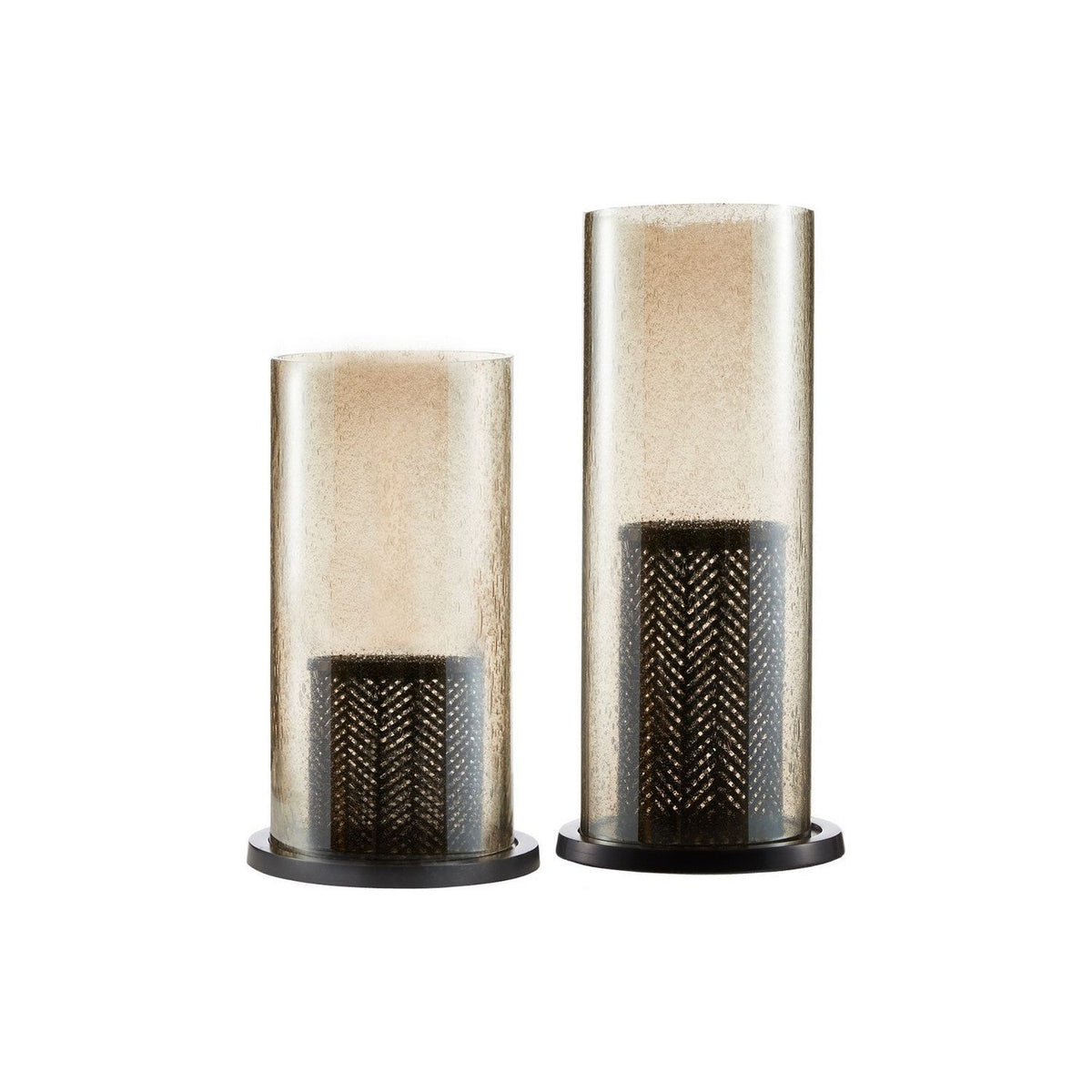 Arteriors - ACI05 - Hurricanes, Set of 2 - Dabney - Smoke Luster/Bronze/Bronze