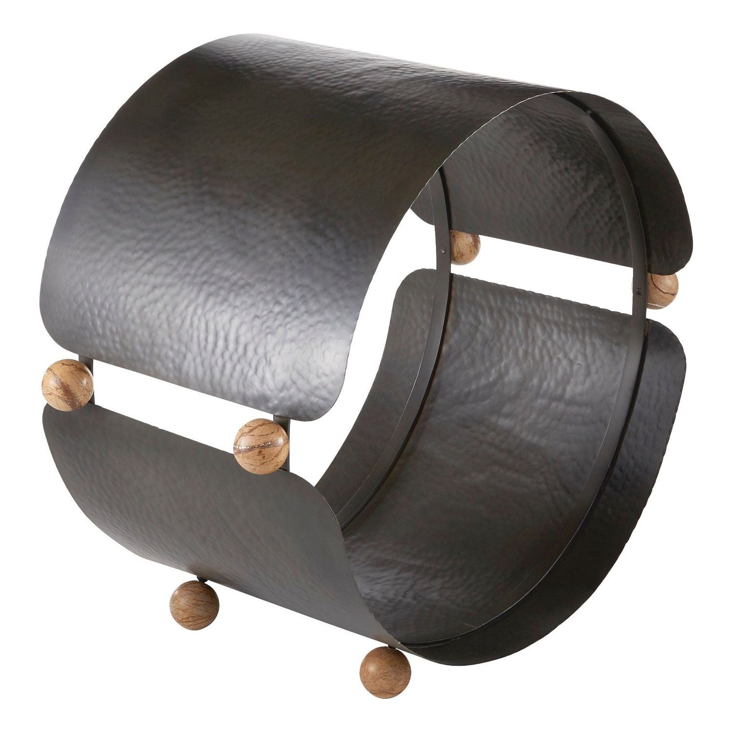 Arteriors - AFI05 - Log Holder - Cannon - Blackened Iron/Sienna