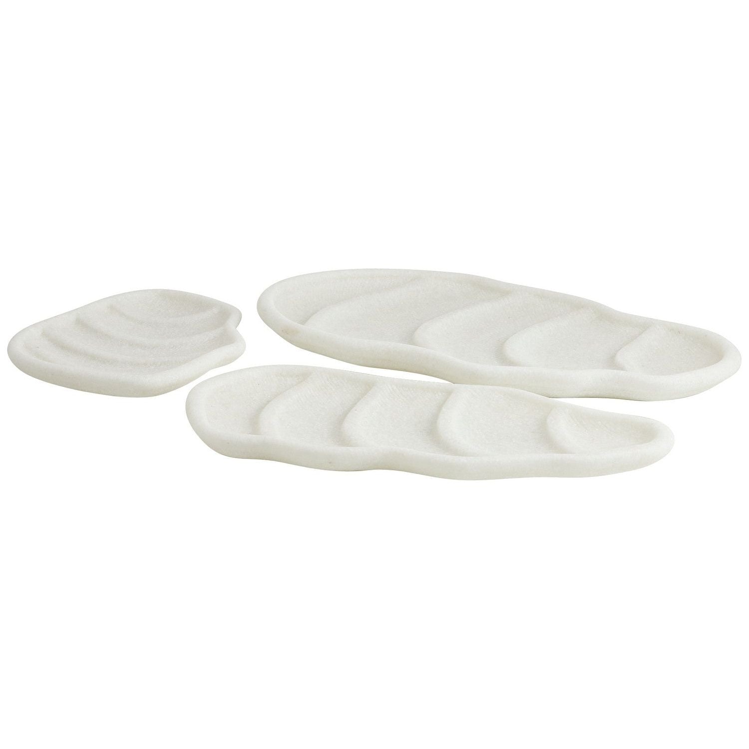 Arteriors - AYC01 - Trays, Set of 3 - Chesapeake - Ivory