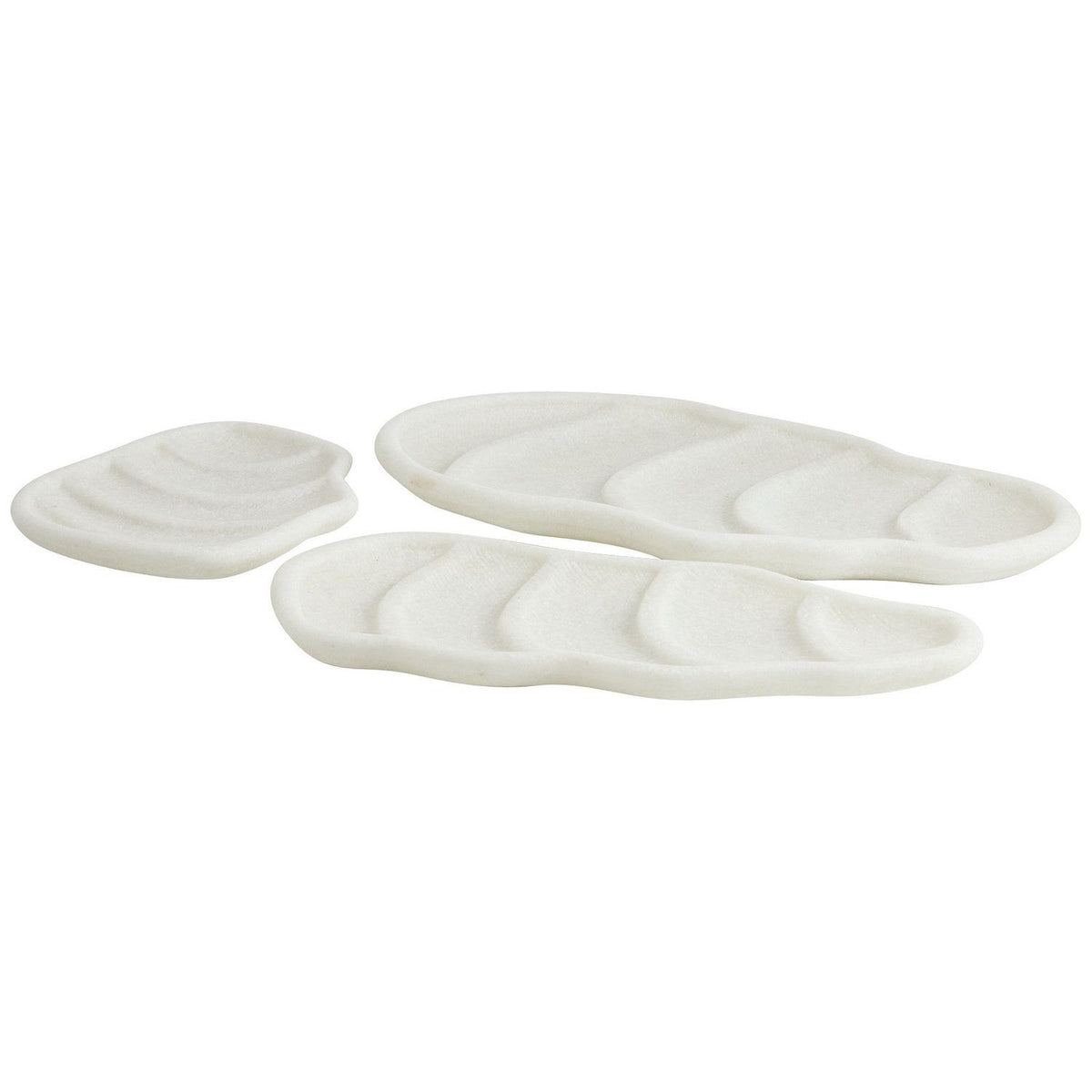 Arteriors - AYC01 - Trays, Set of 3 - Chesapeake - Ivory