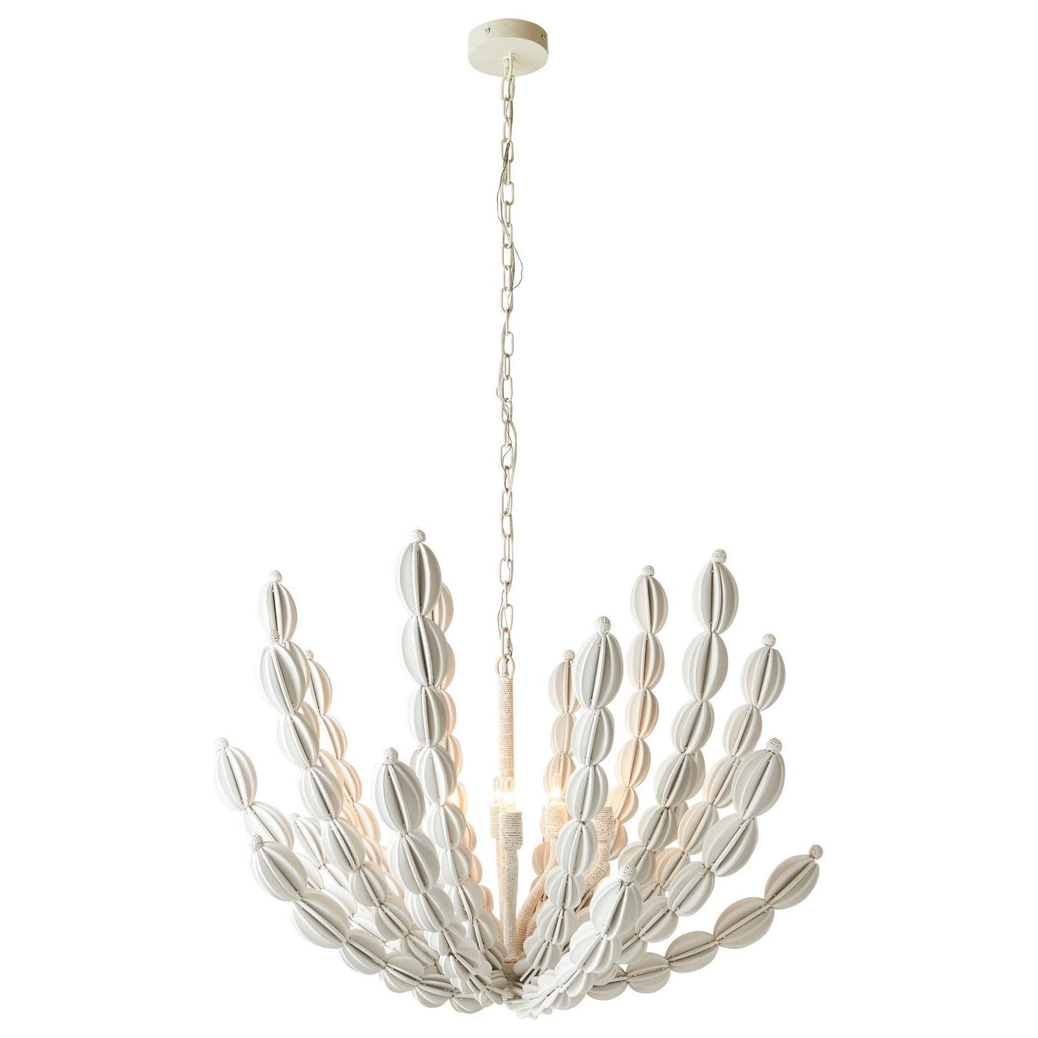 Arteriors - DLS12 - Eight Light Chandelier - Indi - White/White/White