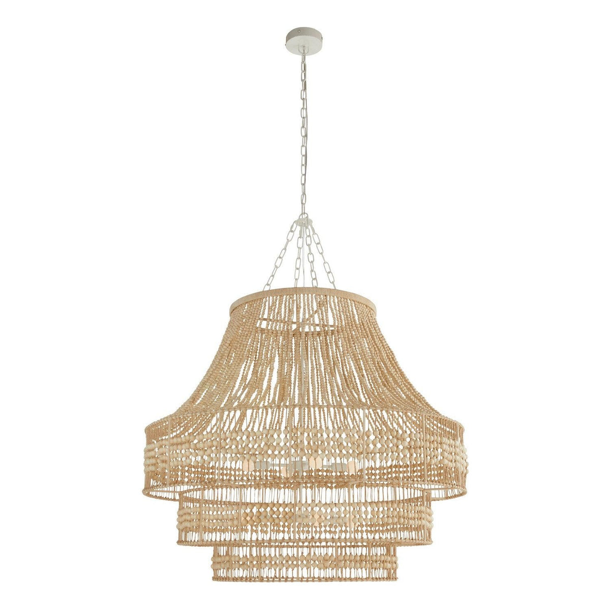 Arteriors - DLS13 - Eight Light Chandelier - Tulane - Natural/Natural/White