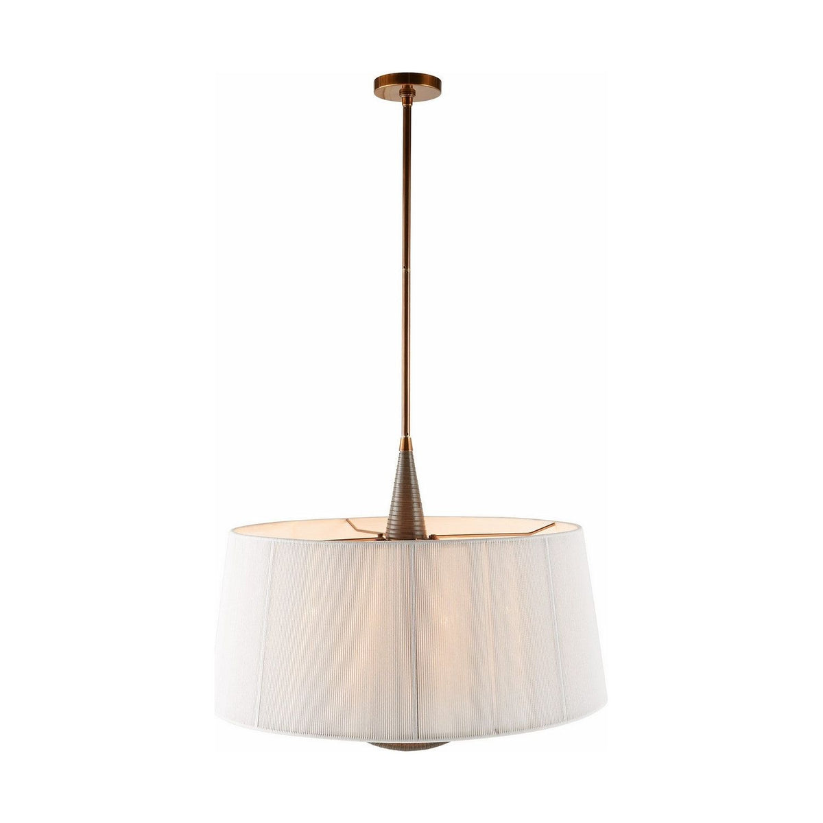 Arteriors - DMC26 - Six Light Pendant - Middlebury - Graphite/Graphite/Heritage Brass