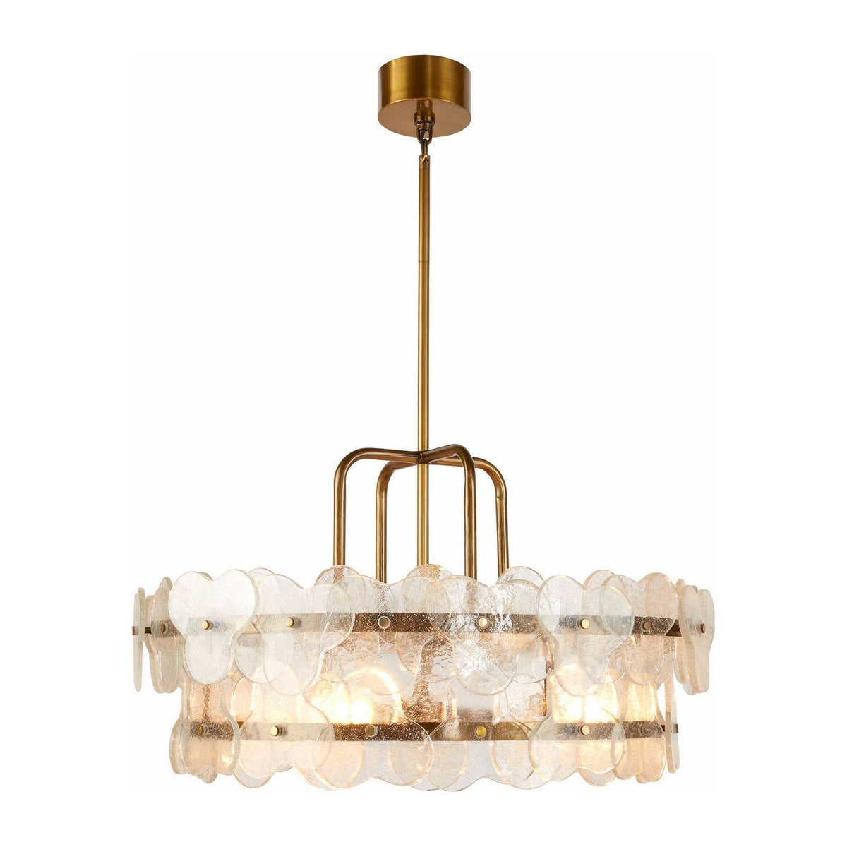 Arteriors - DMI15 - Four Light Chandelier - Cascade - Clear/Antique Brass