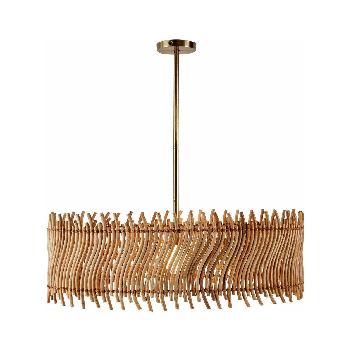 Arteriors - DMS15 - One Light Pendant - Cabrera - Natural/Antique Brass