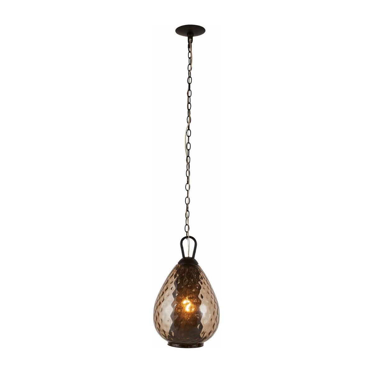 Arteriors - DPI08 - One Light Pendant - Eureka - Smoke/Bronze