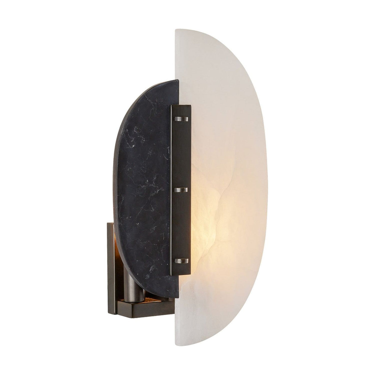 Arteriors - DWC32 - Two Light Wall Sconce - Kianna - White/Black/English Bronze