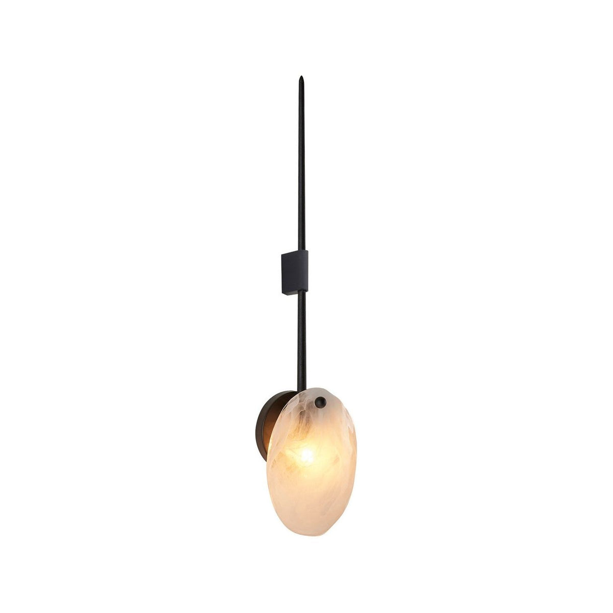 Arteriors - DWC33 - One Light Wall Sconce - Elijah - Opal Swirl/Blackened Iron