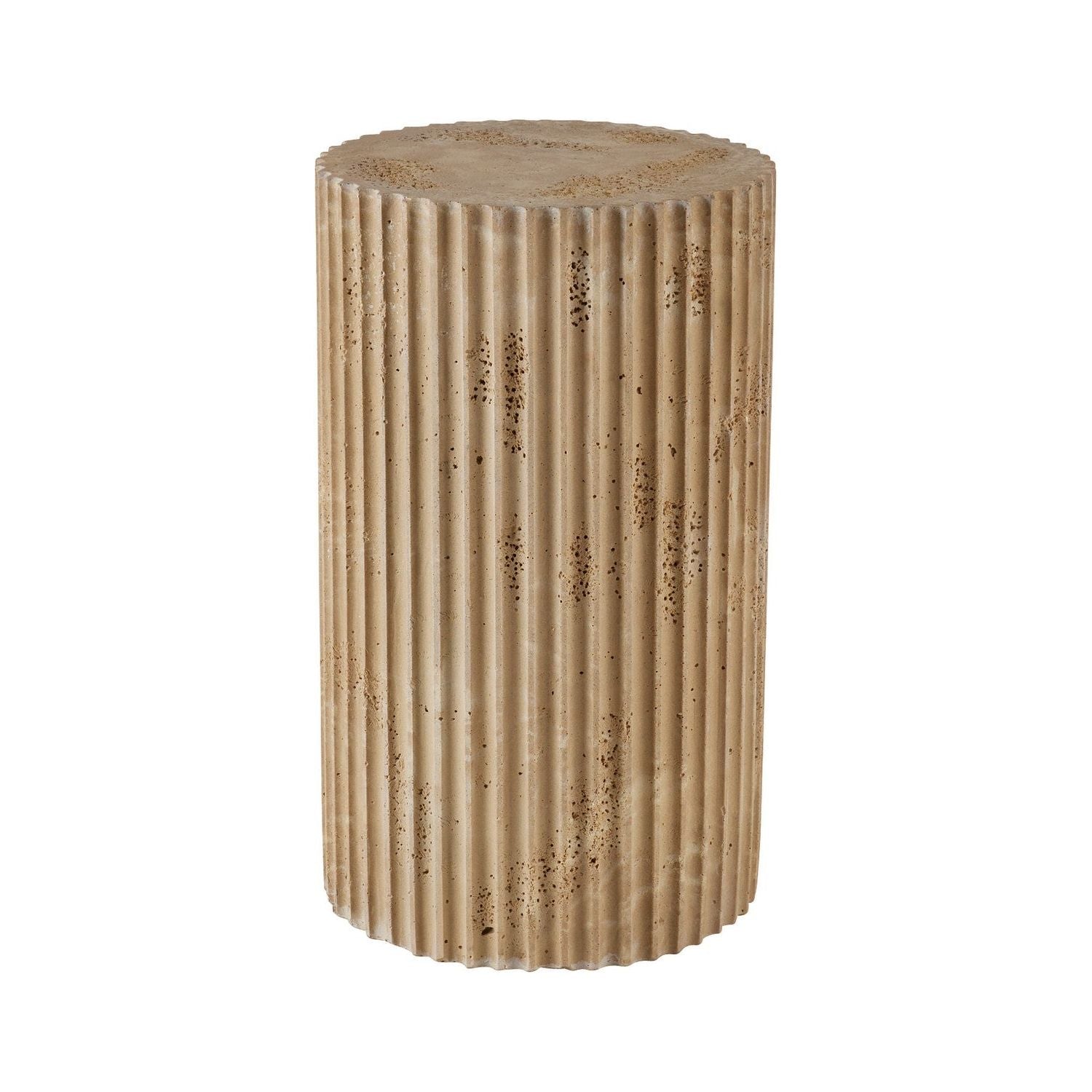 Arteriors - FAC03 - Accent Table - Carmello - Chai Travertine