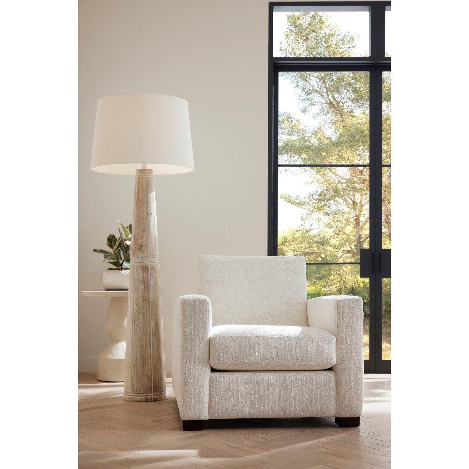 Arteriors - FRU07 - Chair - Dodson - Cloud/Grey Ash