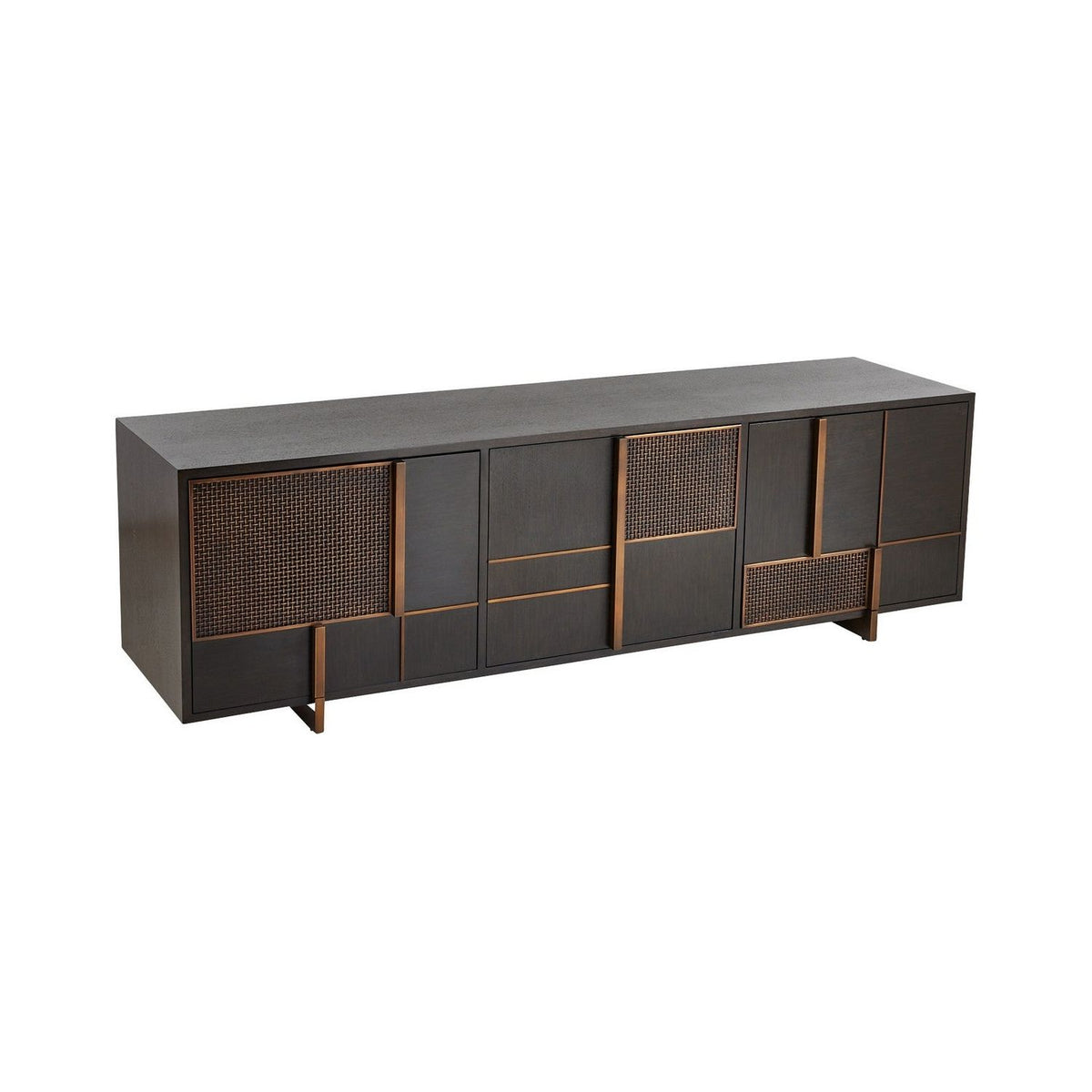 Arteriors - FZS11 - Credenza - Demi - Ebony/Antique Brass/Ebony