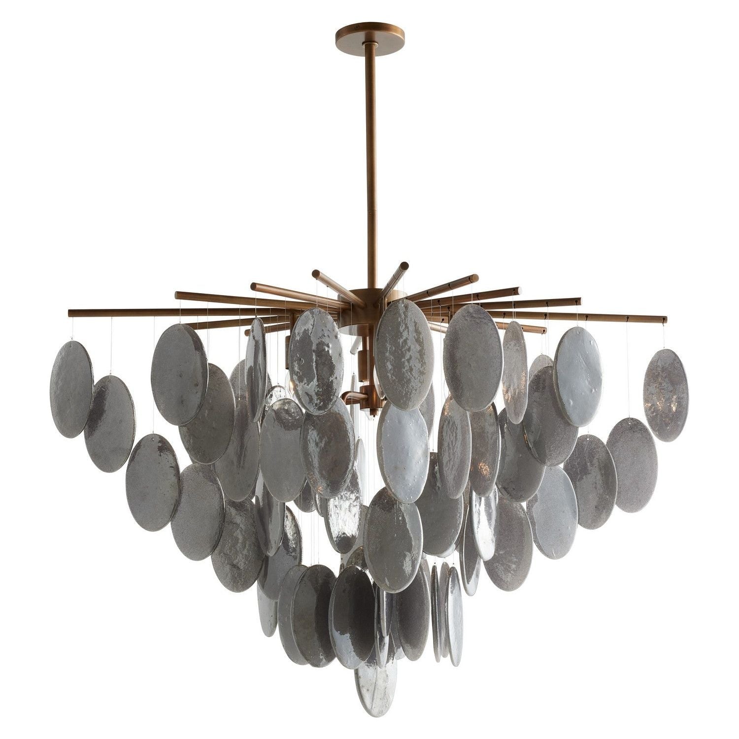 Arteriors - GJDLC01 - Eight Light Chandelier - Tiffany - Antique Brass/Smoke Luster/Antique Brass