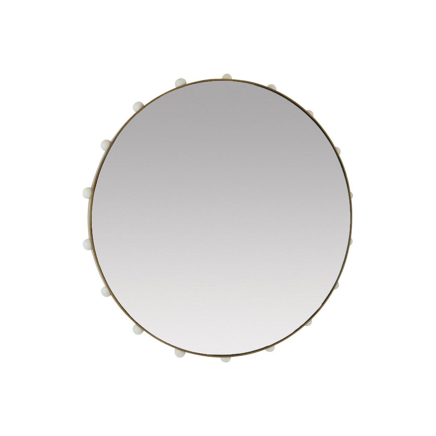 Arteriors - WMI40 - Mirror - Estera - Antique Brass/White/Plain