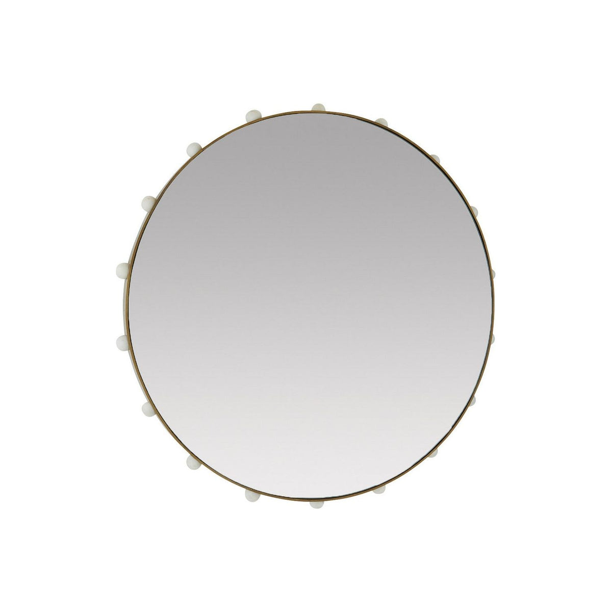 Arteriors - WMI40 - Mirror - Estera - Antique Brass/White/Plain