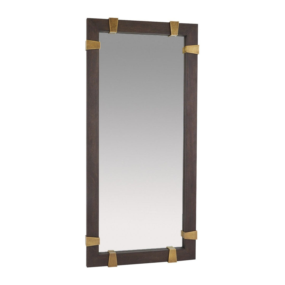 Arteriors - WMI53 - Floor Mirror - Covington - Sable/Antique Brass/Plain