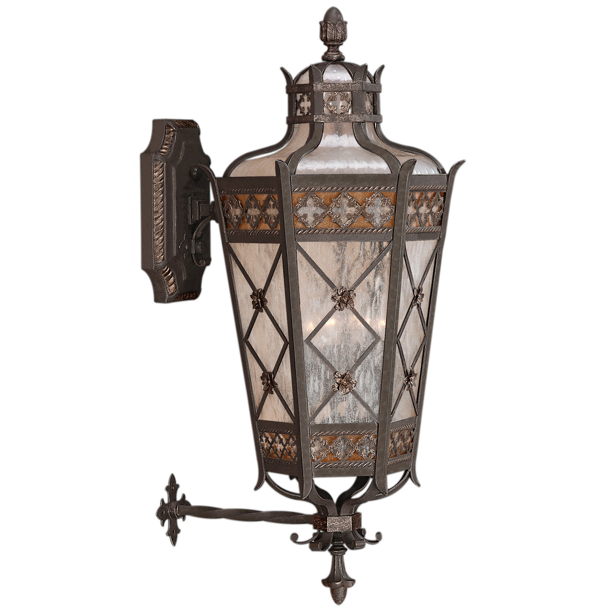 Chateau Outdoor 37-Inch Four Light Outdoor Wall Mount