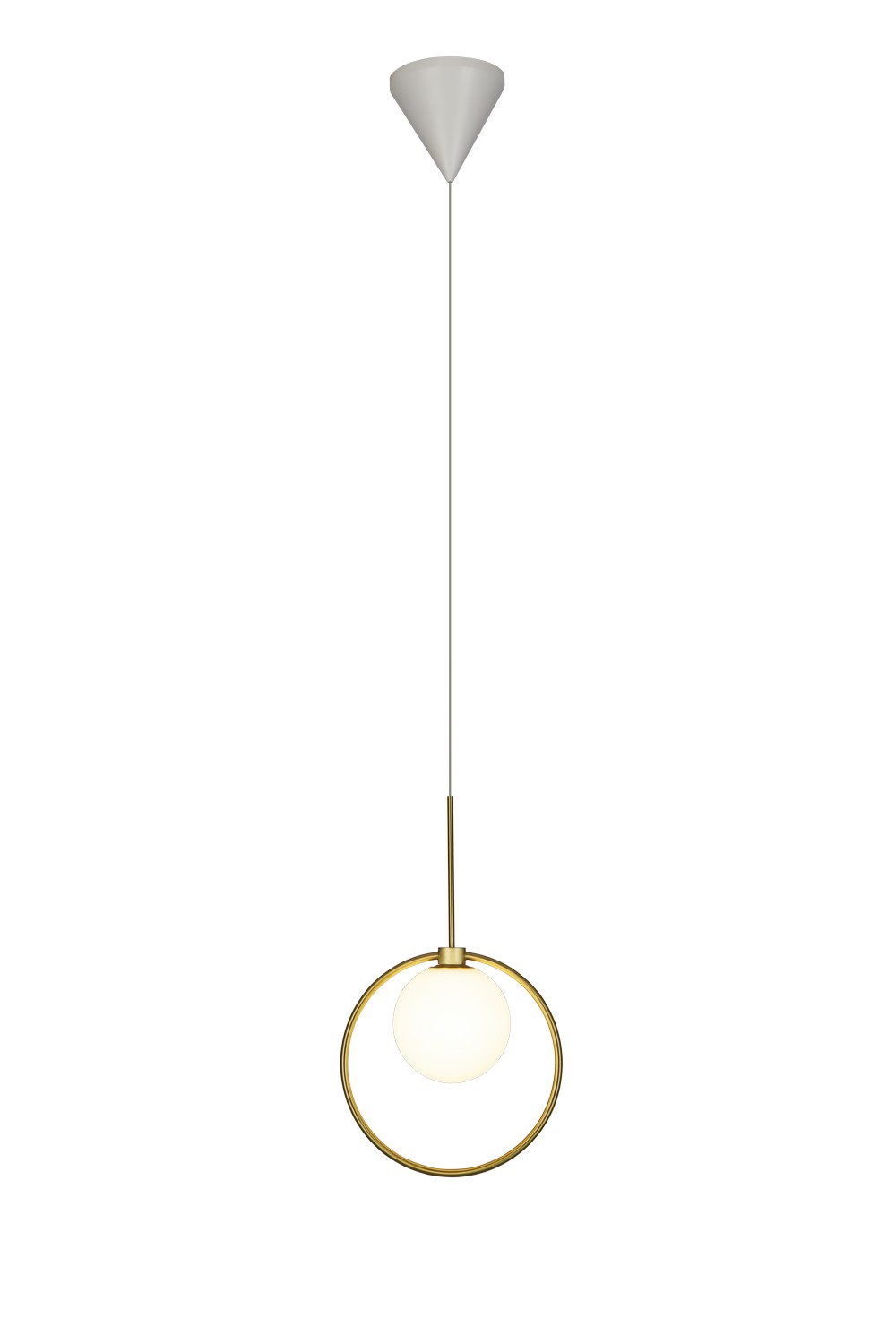 PageOne - PP121727-AB - LED Pendant - Pearl - Antique Brass