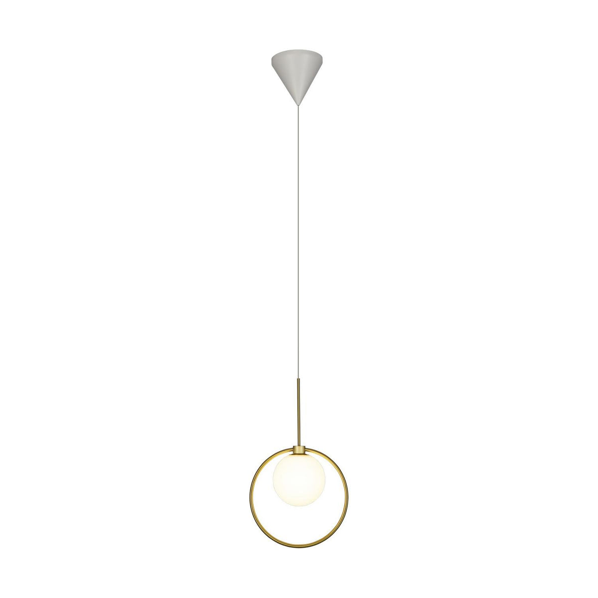 PageOne - PP121727-AB - LED Pendant - Pearl - Antique Brass