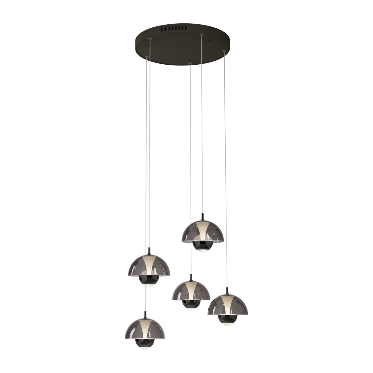 PageOne - PP121940-BKC/SM - LED Pendant - Andoria - Black Chrome