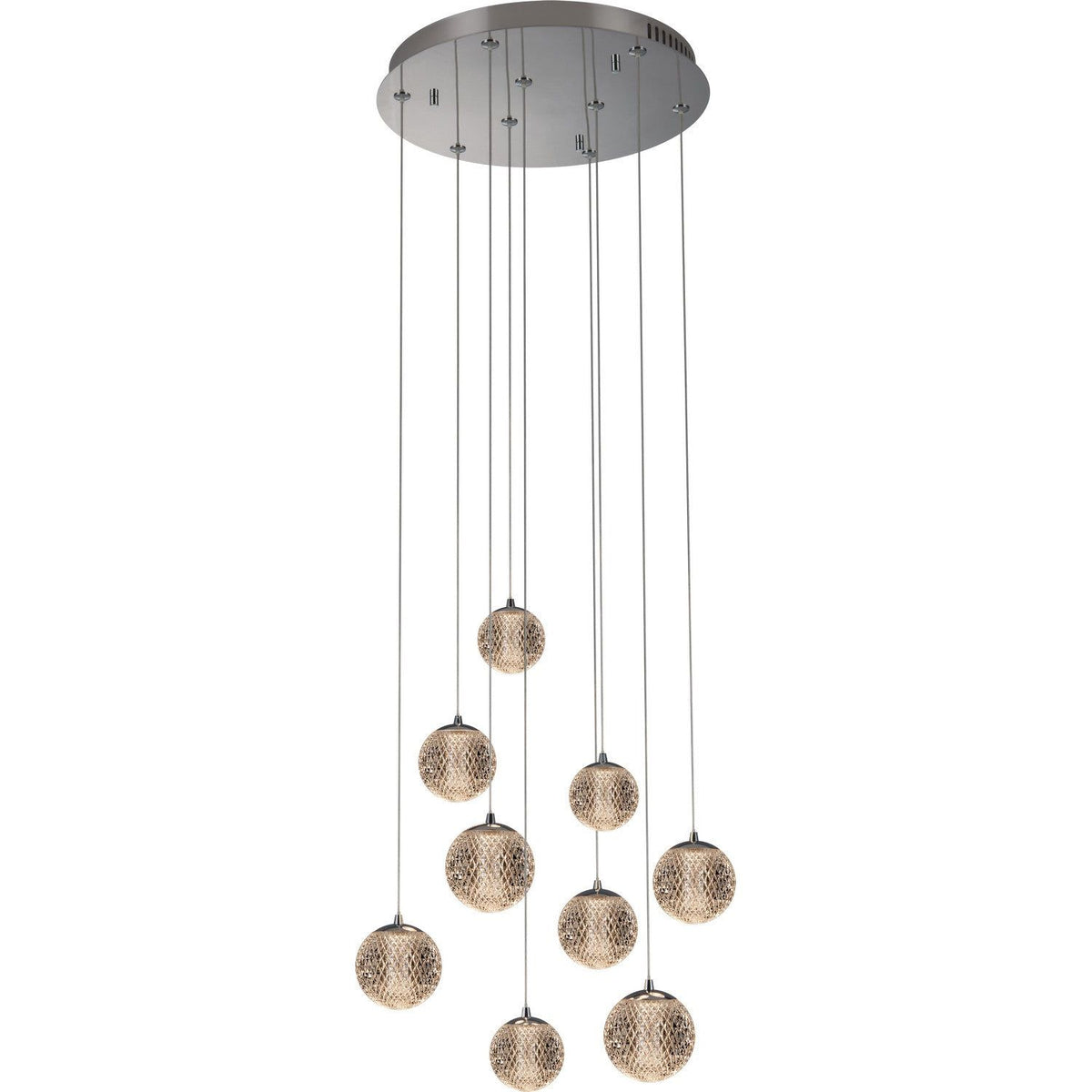 PageOne - PP121968-CM - LED Pendant - Meissa - Chrome