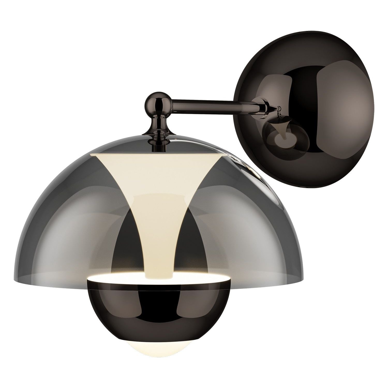 PageOne - PW131559-BKC/SM - LED Wall Sconce - Andoria - Black Chrome