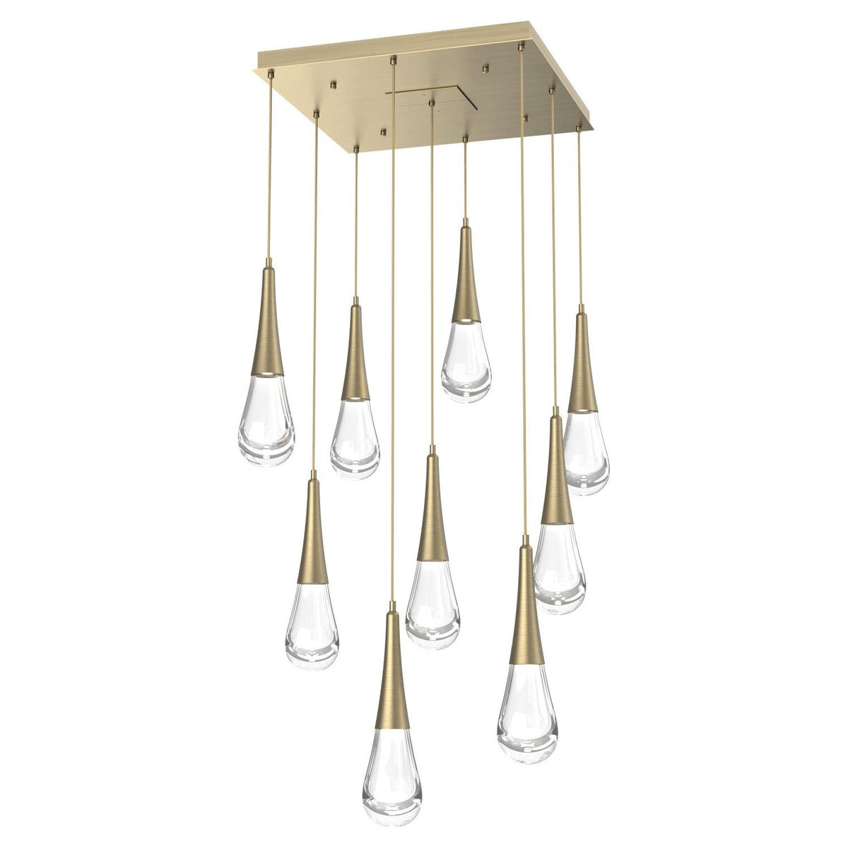 Hammerton Studio - CHB0078-09-HB-C-C01-L1 - LED Pendant - Raindrop - Heritage Brass