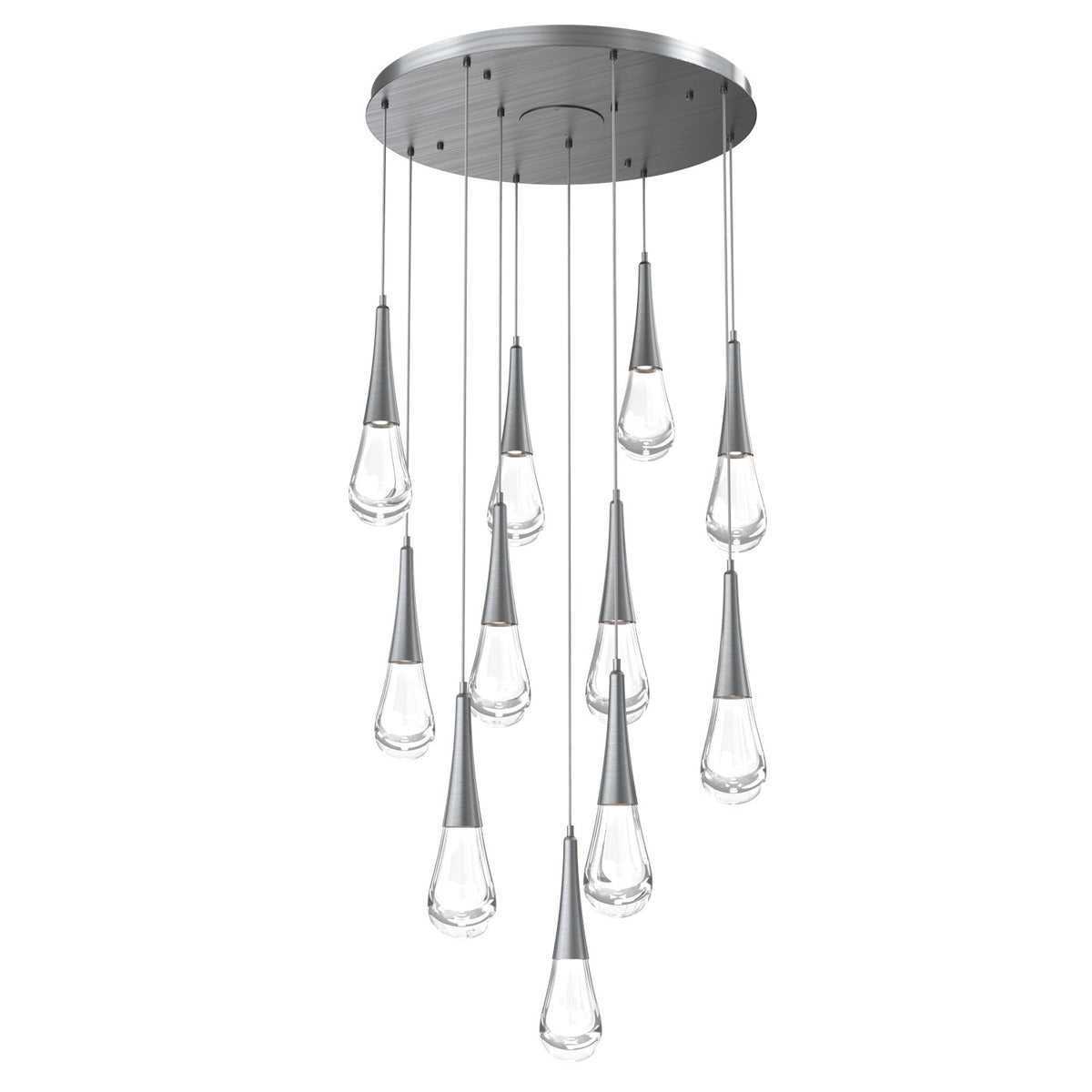 Hammerton Studio - CHB0078-11-GM-C-C01-L3 - LED Pendant - Raindrop - Gunmetal