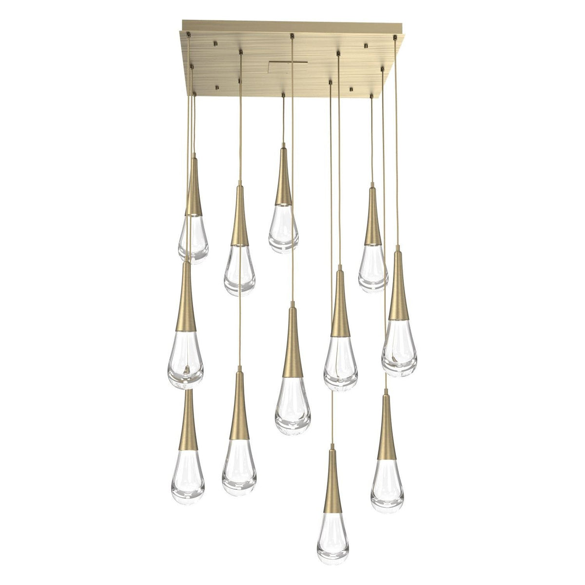 Hammerton Studio - CHB0078-12-HB-C-C01-L1 - LED Pendant - Raindrop - Heritage Brass