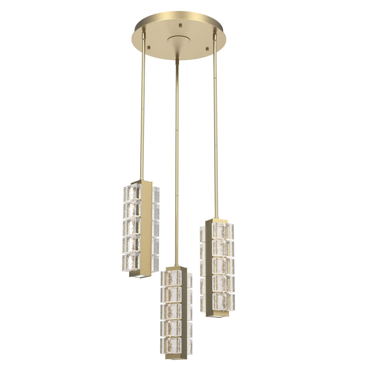 Hammerton Studio - CHB0087-03-GB-TP-001-L2 - LED Pendant - Tessera - Gilded Brass