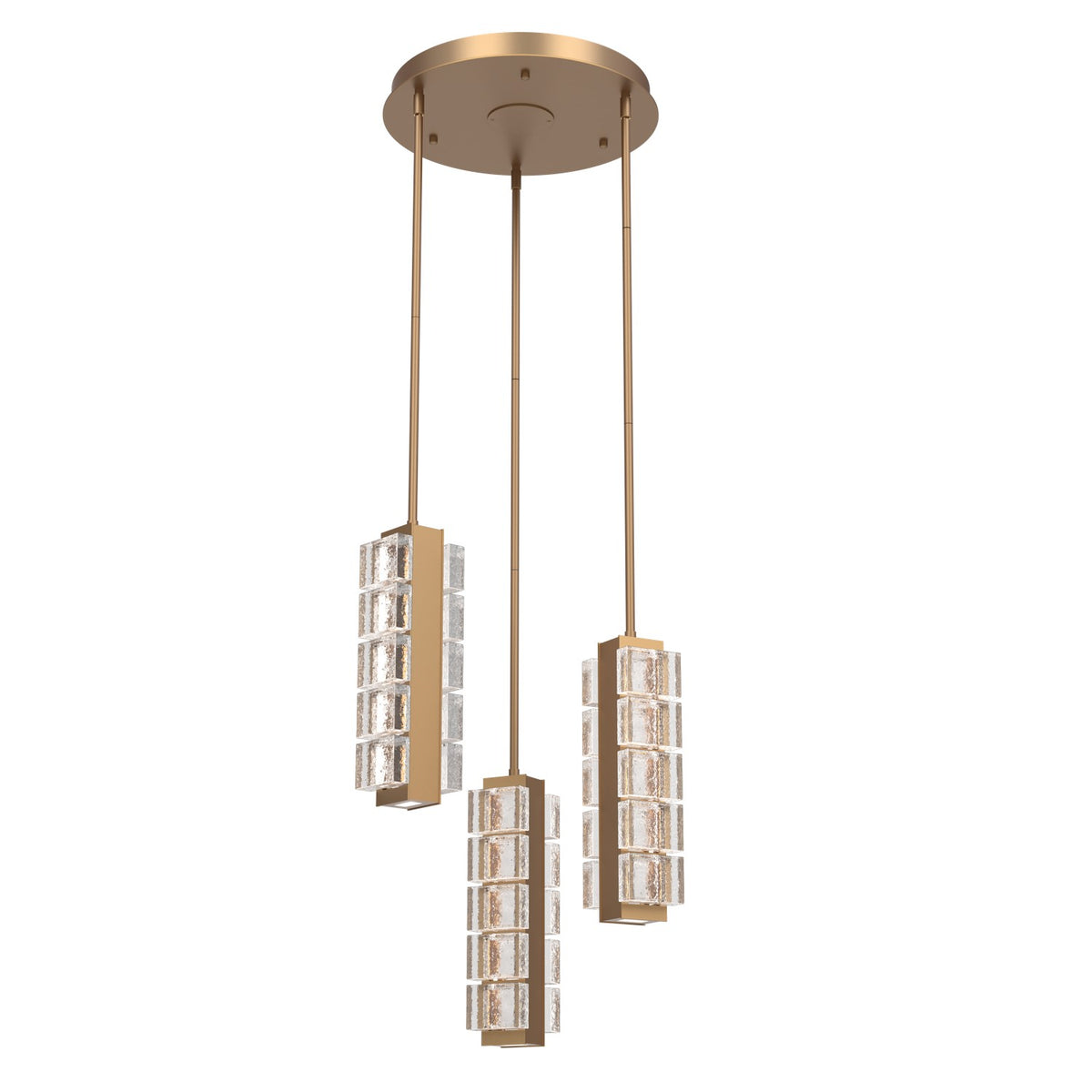 Hammerton Studio - CHB0087-03-NB-TP-001-L2 - LED Pendant - Tessera - Novel Brass