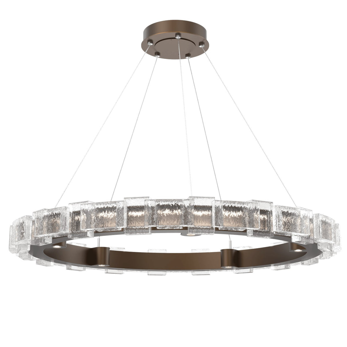 Hammerton Studio - CHB0087-38-FB-TE-CA1-L3 - LED Chandelier - Tessera - Flat Bronze