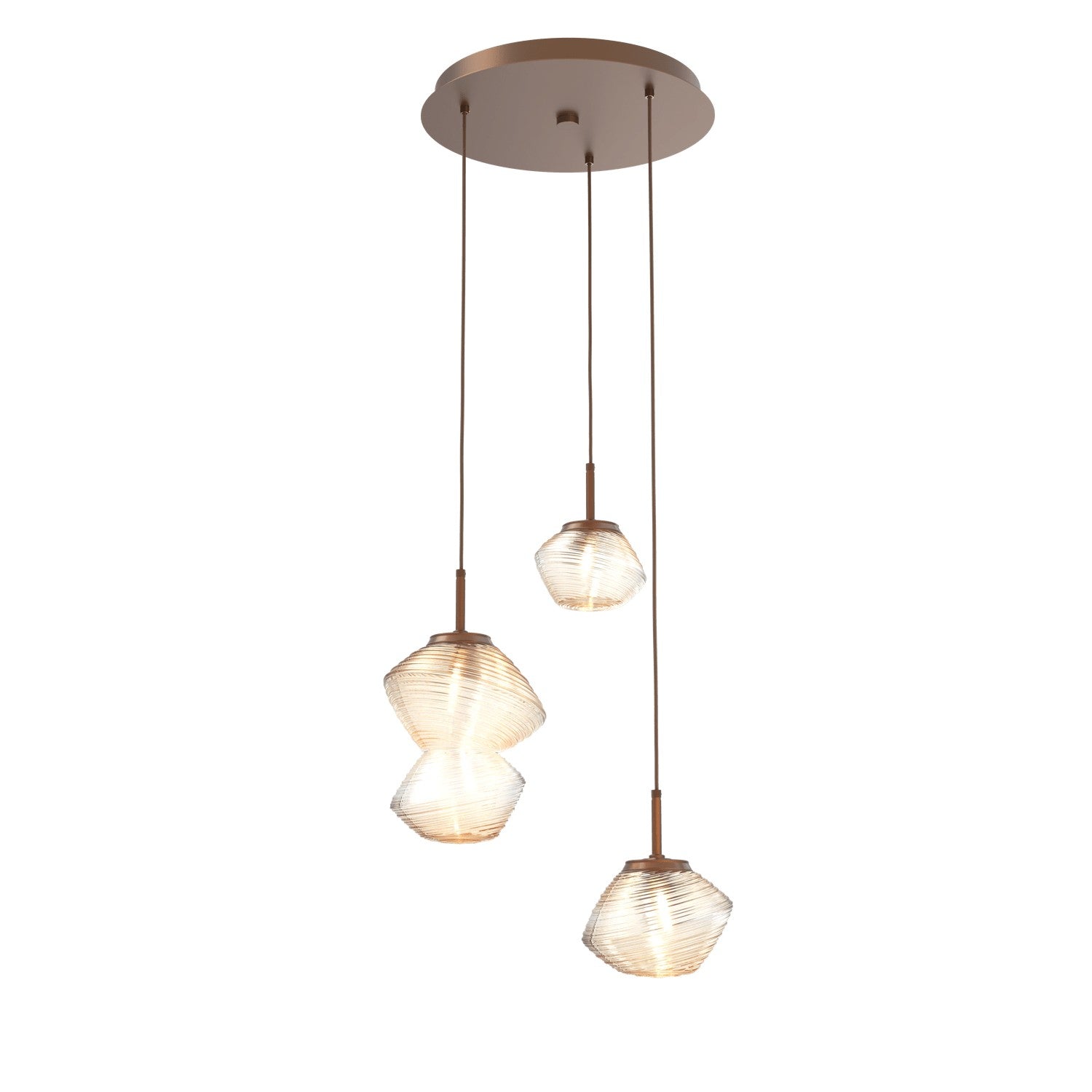 Hammerton Studio - CHB0089-03-BB-A-C01-L1 - LED Pendant - Mesa - Burnished Bronze