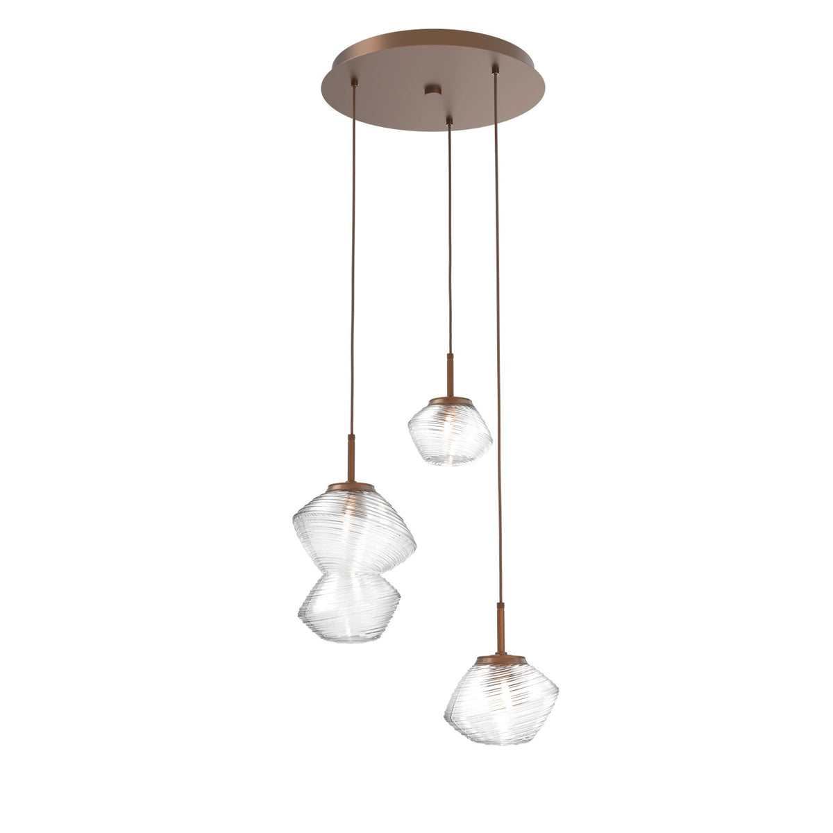 Hammerton Studio - CHB0089-03-BB-C-C01-L3 - LED Pendant - Mesa - Burnished Bronze