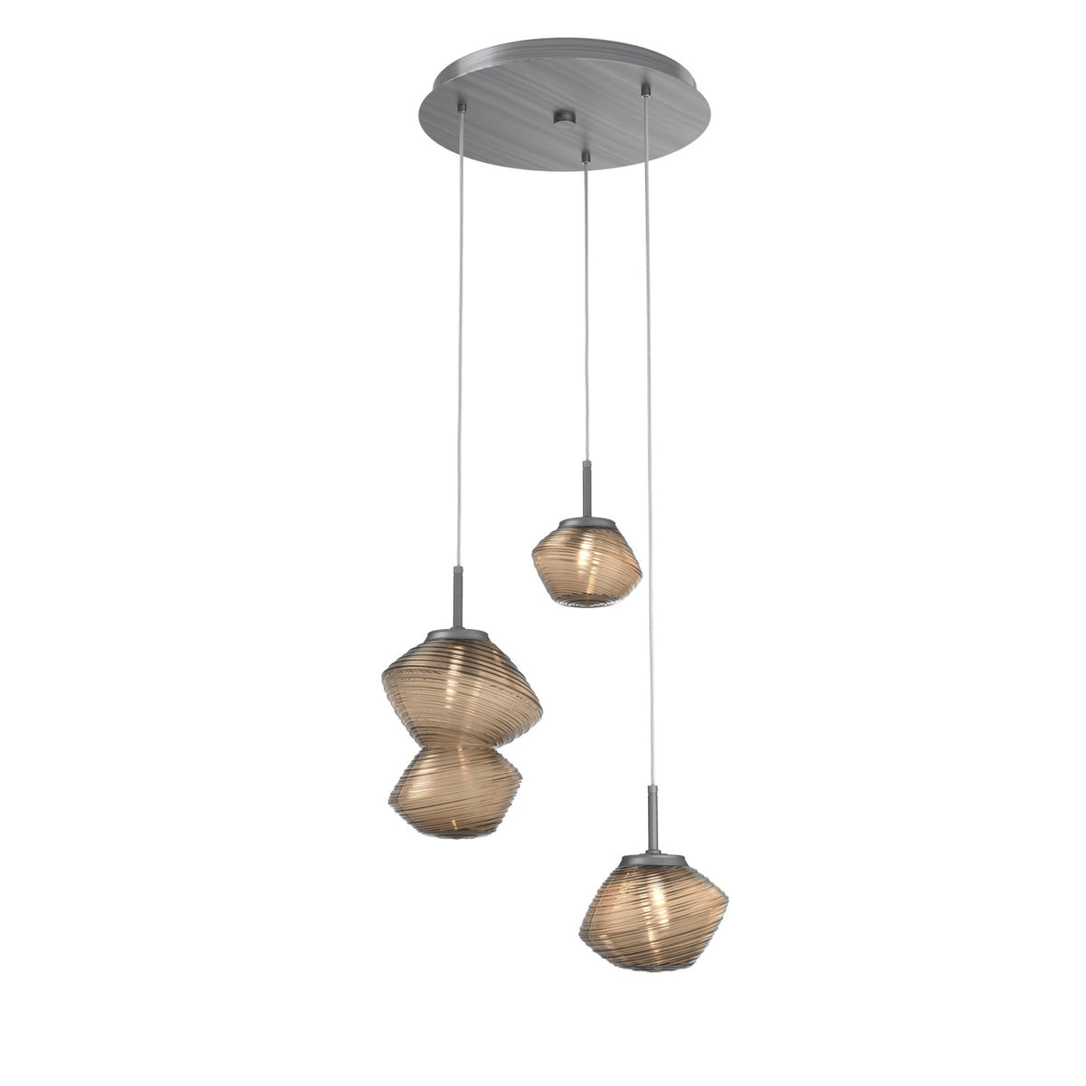 Hammerton Studio - CHB0089-03-GM-B-C01-L1 - LED Pendant - Mesa - Gunmetal