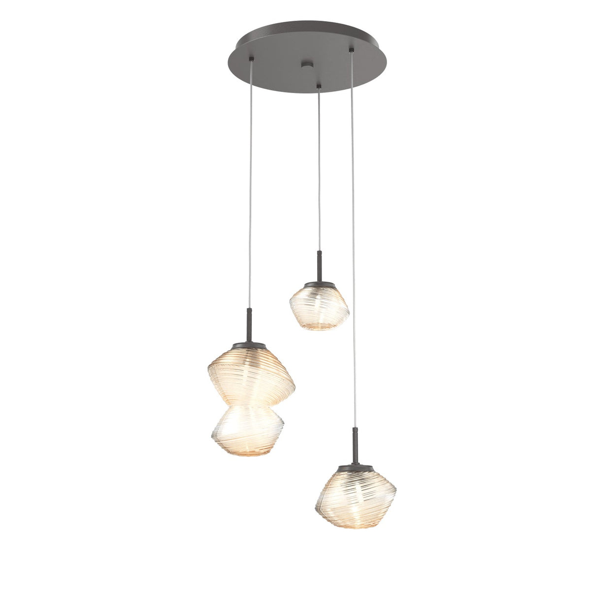 Hammerton Studio - CHB0089-03-GP-A-C01-L3 - LED Pendant - Mesa - Graphite