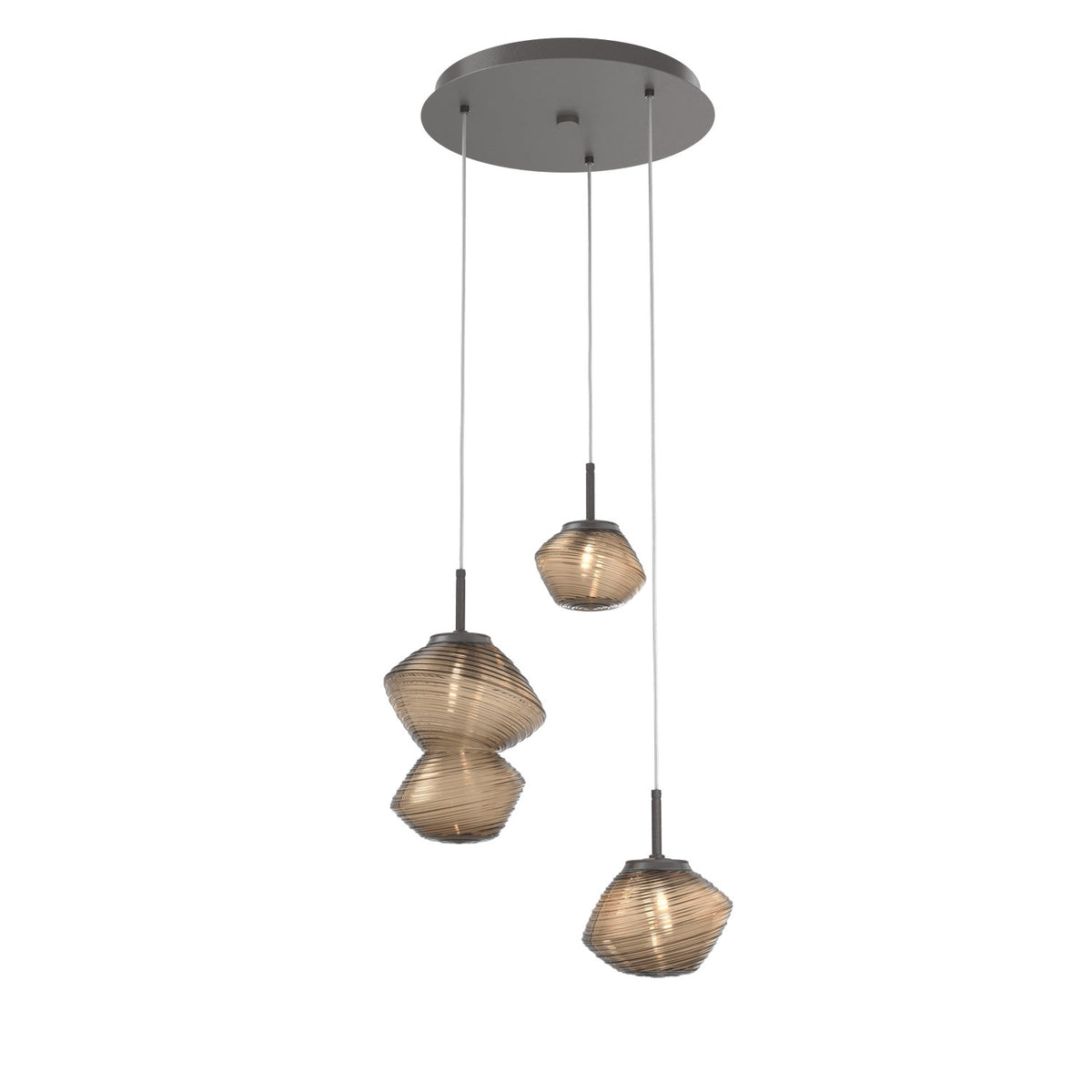 Hammerton Studio - CHB0089-03-GP-B-C01-L1 - LED Pendant - Mesa - Graphite