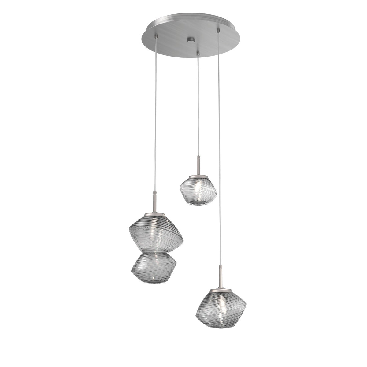 Hammerton Studio - CHB0089-03-SN-S-C01-L1 - LED Pendant - Mesa - Satin Nickel