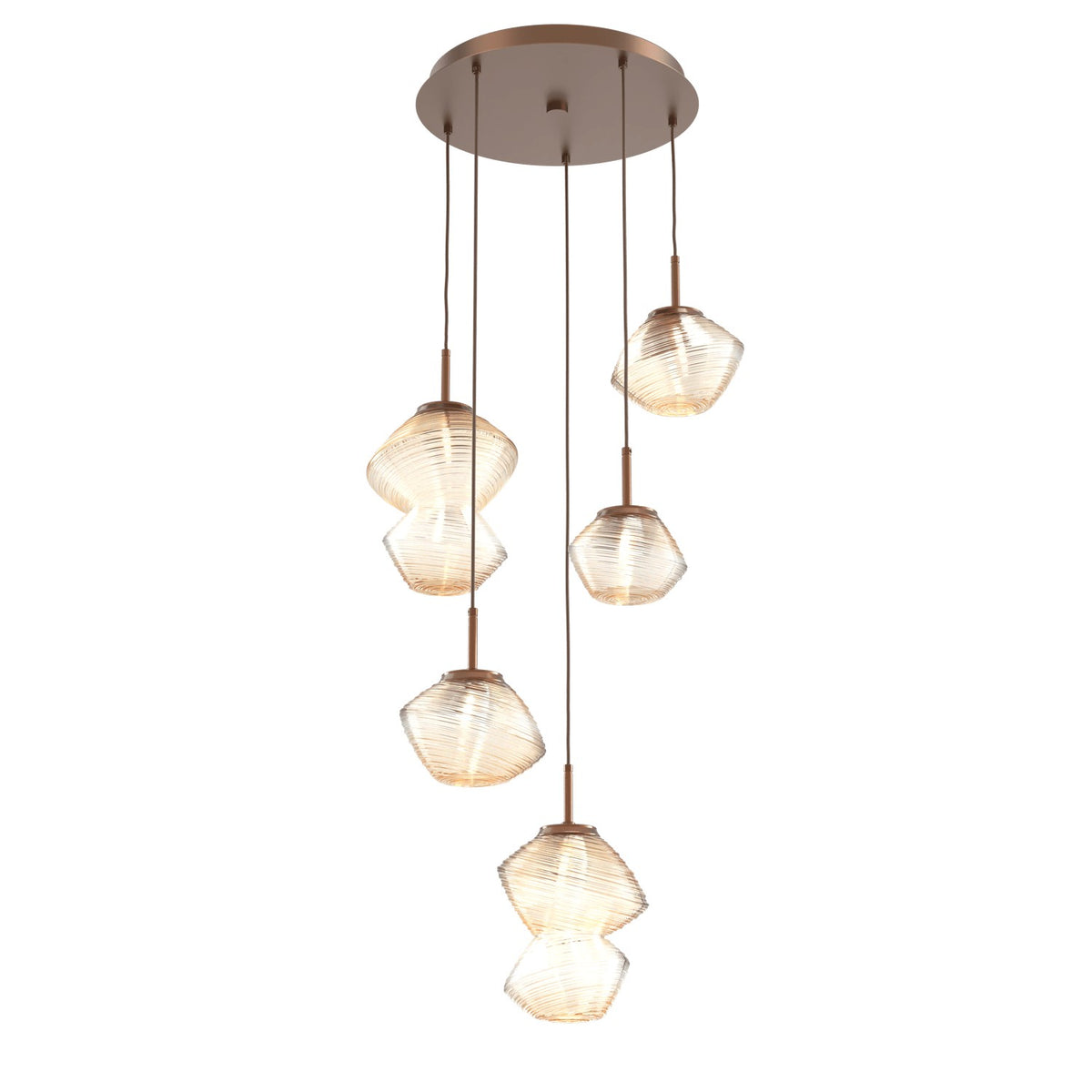 Hammerton Studio - CHB0089-05-BB-A-C01-L1 - LED Pendant - Mesa - Burnished Bronze