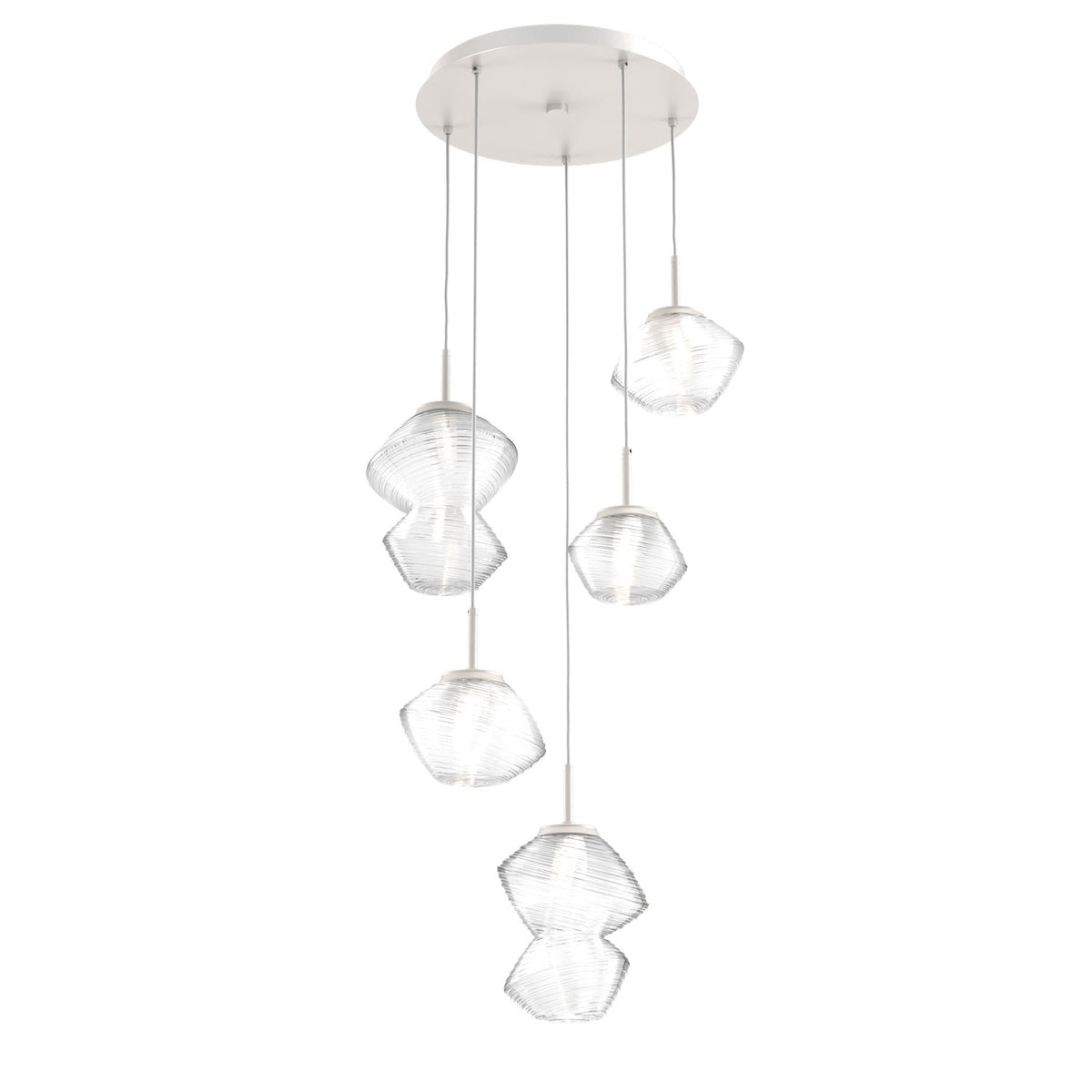 Hammerton Studio - CHB0089-05-BS-C-C01-L1 - LED Pendant - Mesa - Beige Silver