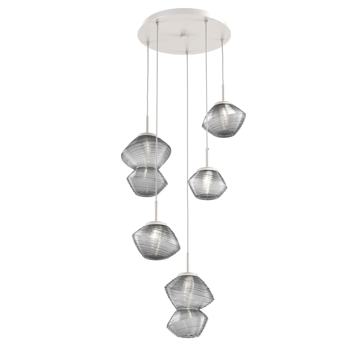 Hammerton Studio - CHB0089-05-BS-S-C01-L3 - LED Pendant - Mesa - Beige Silver