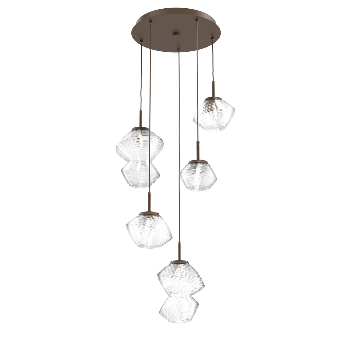 Hammerton Studio - CHB0089-05-FB-C-C01-L3 - LED Pendant - Mesa - Flat Bronze