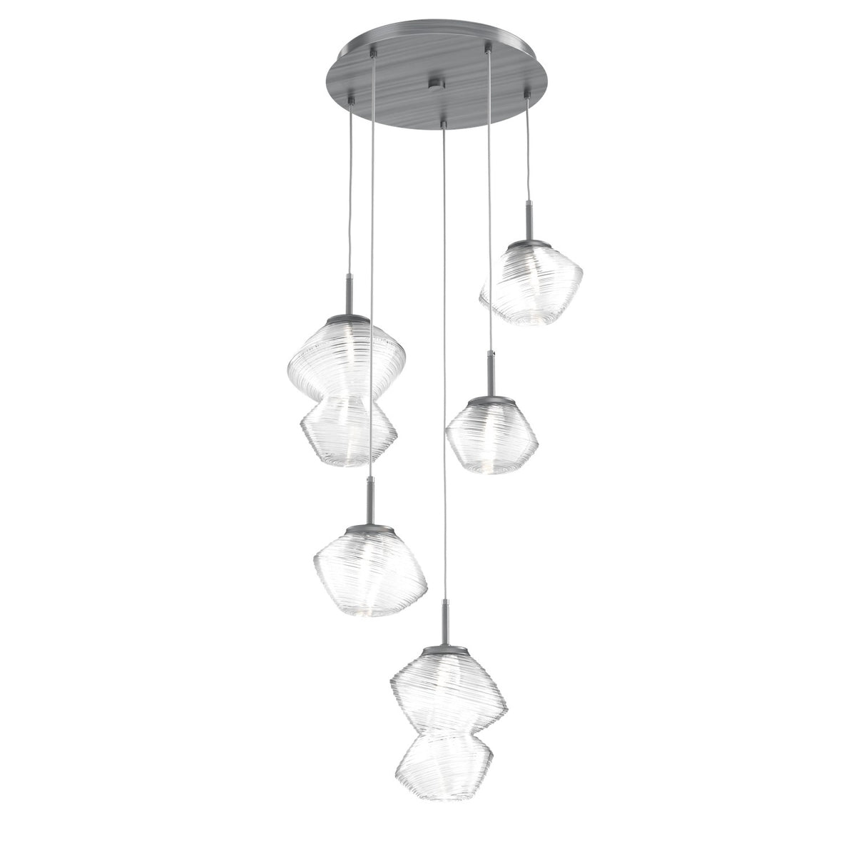 Hammerton Studio - CHB0089-05-GM-C-C01-L1 - LED Pendant - Mesa - Gunmetal